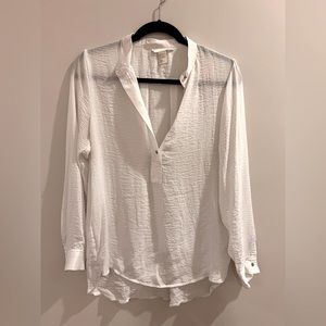 White sheer blouse